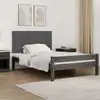 Image de vidaXL Tête de lit murale Gris 127,5x3x60 cm Bois massif de pin