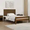 Image de vidaXL Tête de lit murale Marron miel 127,5x3x60 cm Bois massif de pin