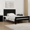 Image de vidaXL Tête de lit murale Noir 127,5x3x60 cm Bois massif de pin