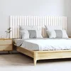 Image de Tête de lit murale Blanc 166x3x60 cm Bois massif de pin