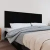 Image de vidaXL Tête de lit murale Noir 185x3x60 cm Bois massif de pin
