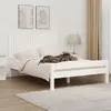Image de vidaXL Tête de lit murale Blanc 140x3x60 cm Bois massif de pin