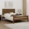 Image de vidaXL Tête de lit murale Marron miel 140x3x60 cm Bois massif de pin