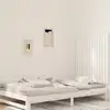 Image de vidaXL Tête de lit murale Blanc 95,5x3x90 cm Bois massif de pin