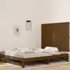 Image de vidaXL Tête de lit murale Marron miel 127,5x3x90 cm Bois massif de pin