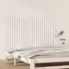 Image de vidaXL Tête de lit murale Blanc 147x3x90 cm Bois massif de pin