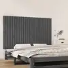Image de vidaXL Tête de lit murale Gris 147x3x90 cm Bois massif de pin