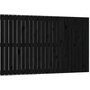 Image de vidaXL Tête de lit murale Noir 147x3x90 cm Bois massif de pin