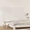 Image de vidaXL Tête de lit murale Blanc 159,5x3x90 cm Bois massif de pin