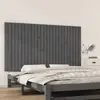 Image de vidaXL Tête de lit murale Gris 159,5x3x90 cm Bois massif de pin