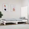 Image de vidaXL Tête de lit murale Blanc 82,5x3x90 cm Bois massif de pin