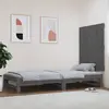 Image de vidaXL Tête de lit murale Gris 82,5x3x90 cm Bois massif de pin