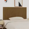 Image de vidaXL Tête de lit murale Marron miel 185x3x90 cm Bois massif de pin