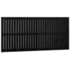 Image de vidaXL Tête de lit murale Noir 185x3x90 cm Bois massif de pin