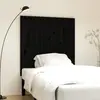Image de vidaXL Tête de lit murale Noir 108x3x110 cm Bois massif de pin