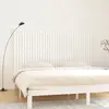 Image de vidaXL Tête de lit murale Blanc 204x3x110 cm Bois massif de pin