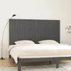 Image de vidaXL Tête de lit murale Gris 204x3x110 cm Bois massif de pin
