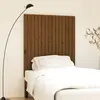 Image de vidaXL Tête de lit murale Marron miel 95,5x3x110 cm Bois massif de pin