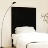 Image de vidaXL Tête de lit murale Noir 95,5x3x110 cm Bois massif de pin
