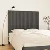Image de vidaXL Tête de lit murale Gris 146,5x3x110 cm Bois massif de pin