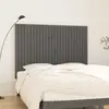 Image de vidaXL Tête de lit murale Gris 159,5x3x110 cm Bois massif de pin