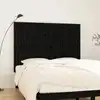 Image de vidaXL Tête de lit murale Noir 159,5x3x110 cm Bois massif de pin