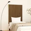 Image de vidaXL Tête de lit murale Marron miel 82,5x3x110 cm Bois massif de pin