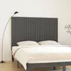 Image de vidaXL Tête de lit murale Gris 166x3x110 cm Bois massif de pin