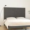 Image de vidaXL Tête de lit murale Gris 185x3x110 cm Bois massif de pin