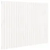 Image de vidaXL Tête de lit murale Blanc 140x3x110 cm Bois massif de pin
