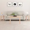 Image de vidaXL Tables gigognes 3 pcs Bois de pin massif
