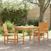 Image de vidaXL Ensemble de salle à manger pour jardin 3 pcs Marron