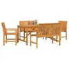 Image de vidaXL Ensemble de salle à manger pour jardin 5 pc Marron