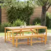 Image de vidaXL Ensemble de salle à manger pour jardin 7 pcs Marron