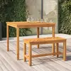 Image de vidaXL Table à manger de jardin 90x90x74 cm bois d'acacia solide