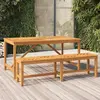 Image de vidaXL Table à manger de jardin 150x90x74 cm bois d'acacia solide