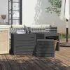 Image de vidaXL Ensemble de boîtes de jardin 3 pcs gris bois de pin massif