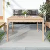 Image de vidaXL Table de jardin 121x82,5x76 cm bois massif de pin