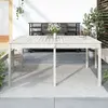 Image de vidaXL Table de jardin blanc 159,5x82,5x76 cm bois massif de pin