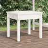 Image de vidaXL Banc de jardin blanc 50x44x45 cm bois massif de pin
