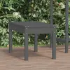 Image de vidaXL Banc de jardin gris 80x44x45 cm bois massif de pin