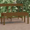 Image de vidaXL Banc de jardin marron miel 109x44x45 cm bois de pin massif