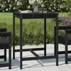 Image de vidaXL Table de jardin noir 82,5x82,5x110 cm bois massif de pin