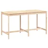 Image de vidaXL Table de jardin 203,5x90x110 cm bois massif de pin