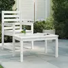 Image de vidaXL Table de jardin blanc 82,5x50,5x45 cm bois massif de pin