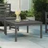 Image de vidaXL Table de jardin gris 82,5x82,5x45 cm bois massif de pin