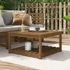 Image de vidaXL Table de jardin marron miel 82,5x82,5x45 cm bois massif de pin