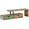 Image de vidaXL Meuble TV (118-200) x 30 x 40 cm en bois massif recyclé