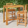 Image de vidaXL Table de bar de jardin 120x60x105 cm Bois d'acacia solide
