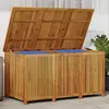 Image de vidaXL Boîte de rangement de jardin 150x80x75 cm bois massif d'acacia